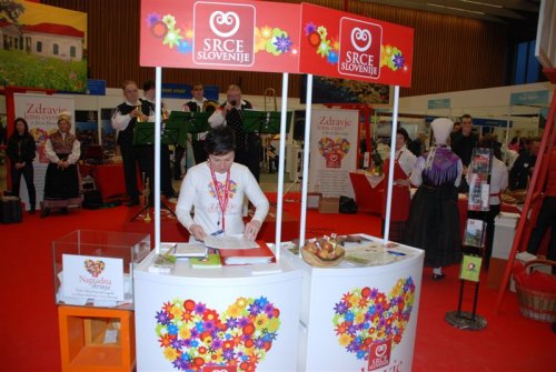 Vhod v razstavni prostor Srca Slovenije